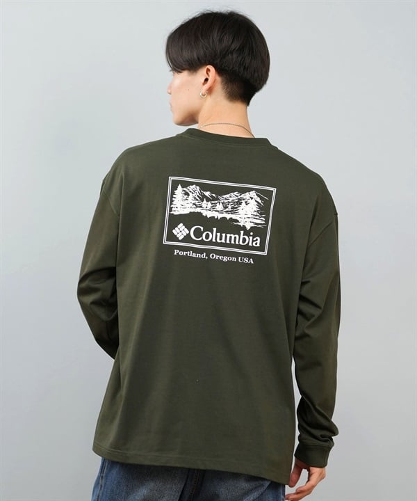 Columbia コロンビア 長袖 Tシャツ ロンT メンズ レディース SUNRISE EDGE GRAPHIC LS T PM0929 ムラサキスポーツ限定