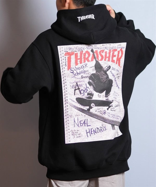 THRASHER スラッシャー プルオーバー パーカー メンズ スウェット フーディー バックプリント 裏起毛 254TH1PK068