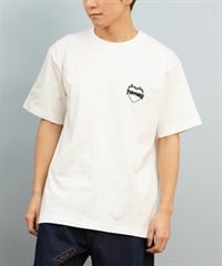 THRASHER スラッシャー 半袖 Tシャツ メンズ フロント刺繍 オーバーサイズ 252TH1ST040 ムラサキスポーツ限定(WHT-S)