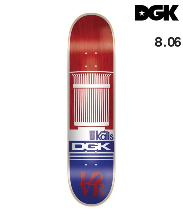 DGK ディージーケー スケートボード デッキ 8.06inch HERITAGE JOSH KALIS ムラサキスポーツ 初心者