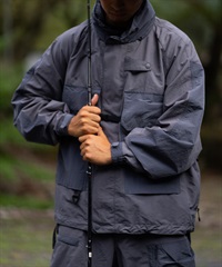 DEAR LAUREL ディアローレル アウター メンズ フィッシング 撥水 テクニカル キャスティング ジャケット セットアップ対応 D25F-0108(GRY-M)