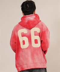 DEAR LAUREL ディアローレル プルオーバー パーカー メンズ 古着風 ヴィンテージ加工 D25F-1202 ムラサキスポーツ限定(RED-M)