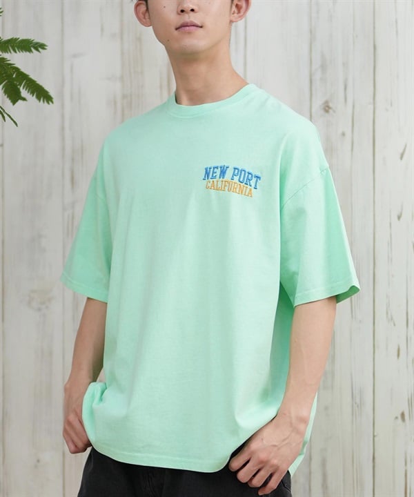 DEAR LAUREL ディアローレル 半袖 Tシャツ メンズ ワンポイント シンプル CAL PIG EMB TEE D25S2104
