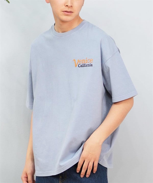 DEAR LAUREL ディアローレル 半袖 Tシャツ メンズ ワンポイント シンプル CAL PIG EMB TEE D25S2104