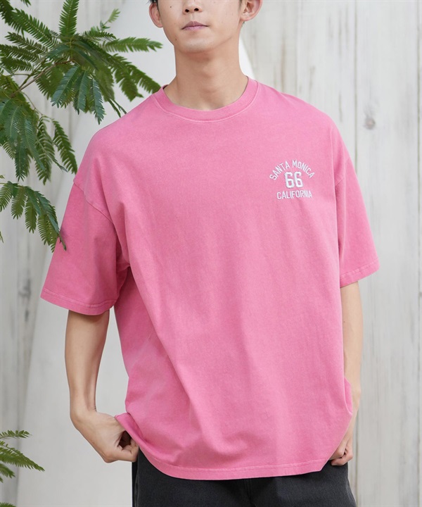 DEAR LAUREL ディアローレル 半袖 Tシャツ メンズ ワンポイント シンプル CAL PIG EMB TEE D25S2104
