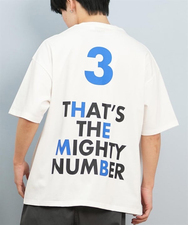 DEAR LAUREL ディアローレル 半袖 Tシャツ メンズ バックプリント 抗菌防臭 UVケア 接触冷感 CAL MESSAGE TEE D25S2107