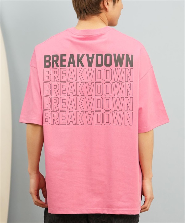 DEAR LAUREL ディアローレル 半袖 Tシャツ メンズ バックプリント 抗菌防臭 UVケア 接触冷感 CAL MESSAGE TEE D25S2107