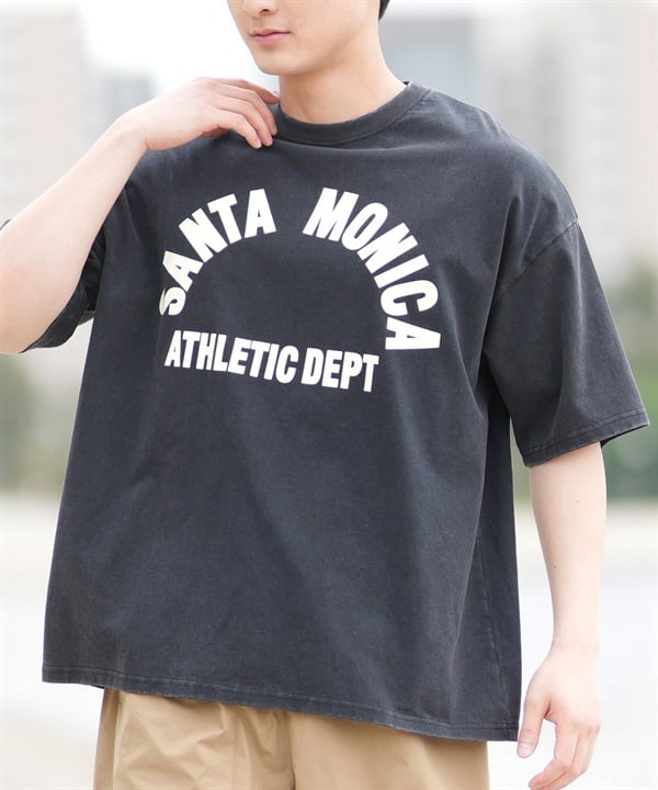DEAR LAUREL ディアローレル 半袖 Tシャツ メンズ フロントプリント ヴィンテージ風 JM SANTA MONICA DL25S-JM01