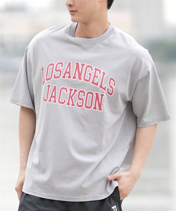 DEAR LAUREL ディアローレル 半袖 Tシャツ メンズ フロントプリント ヴィンテージ風 JM LA JACSON DL25S-JM02