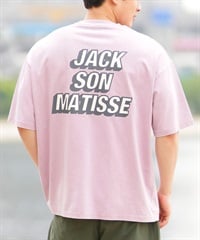 DEAR LAUREL ディアローレル 半袖 Tシャツ メンズ バックプリント ヴィンテージ風 JM JACSON MATISSE DL25S-JM04(PNK-M)