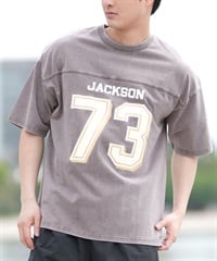 DEAR LAUREL ディアローレル 半袖 Tシャツ メンズ バックプリント ヴィンテージ風 JM FOOTBALL TEE DL25S-JM05(BRN-M)