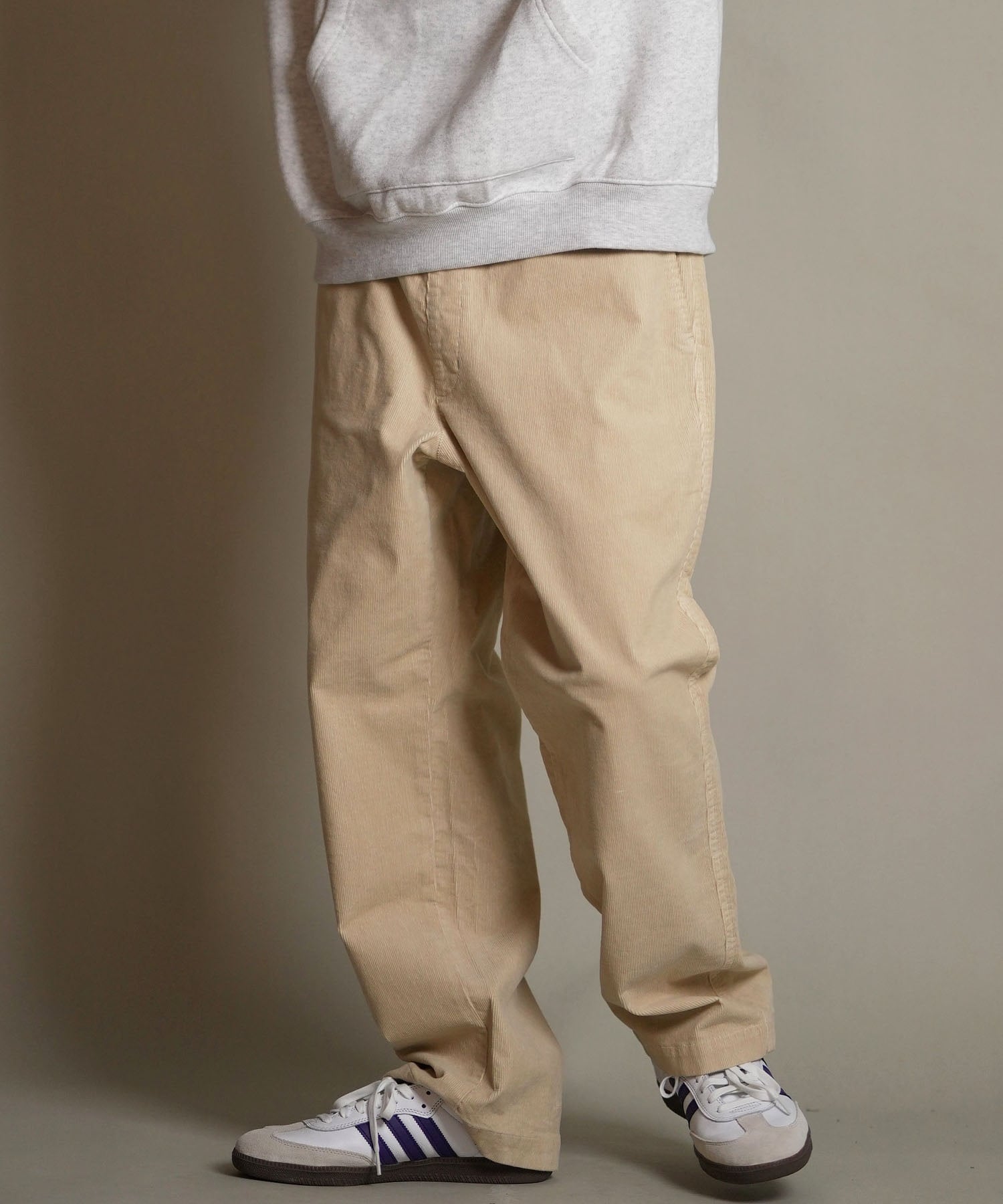 DEAR LAUREL ディアローレル ロングパンツ メンズ コーデュロイ CORDUROY PANTS D25F-3102(IVO-M)