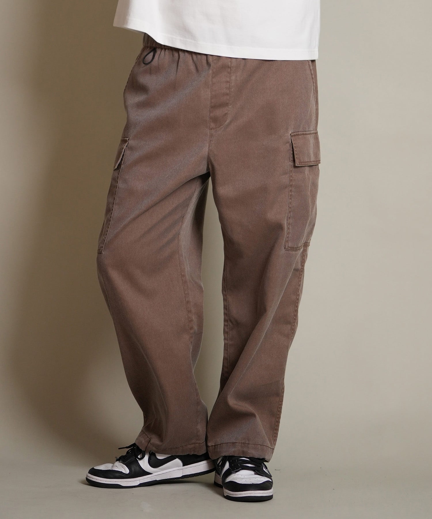 DEAR LAUREL ディアローレル ロングパンツ カーゴパンツ メンズ ロンパン TWILL CARGO PANTS D25F-3105(BRN-M)