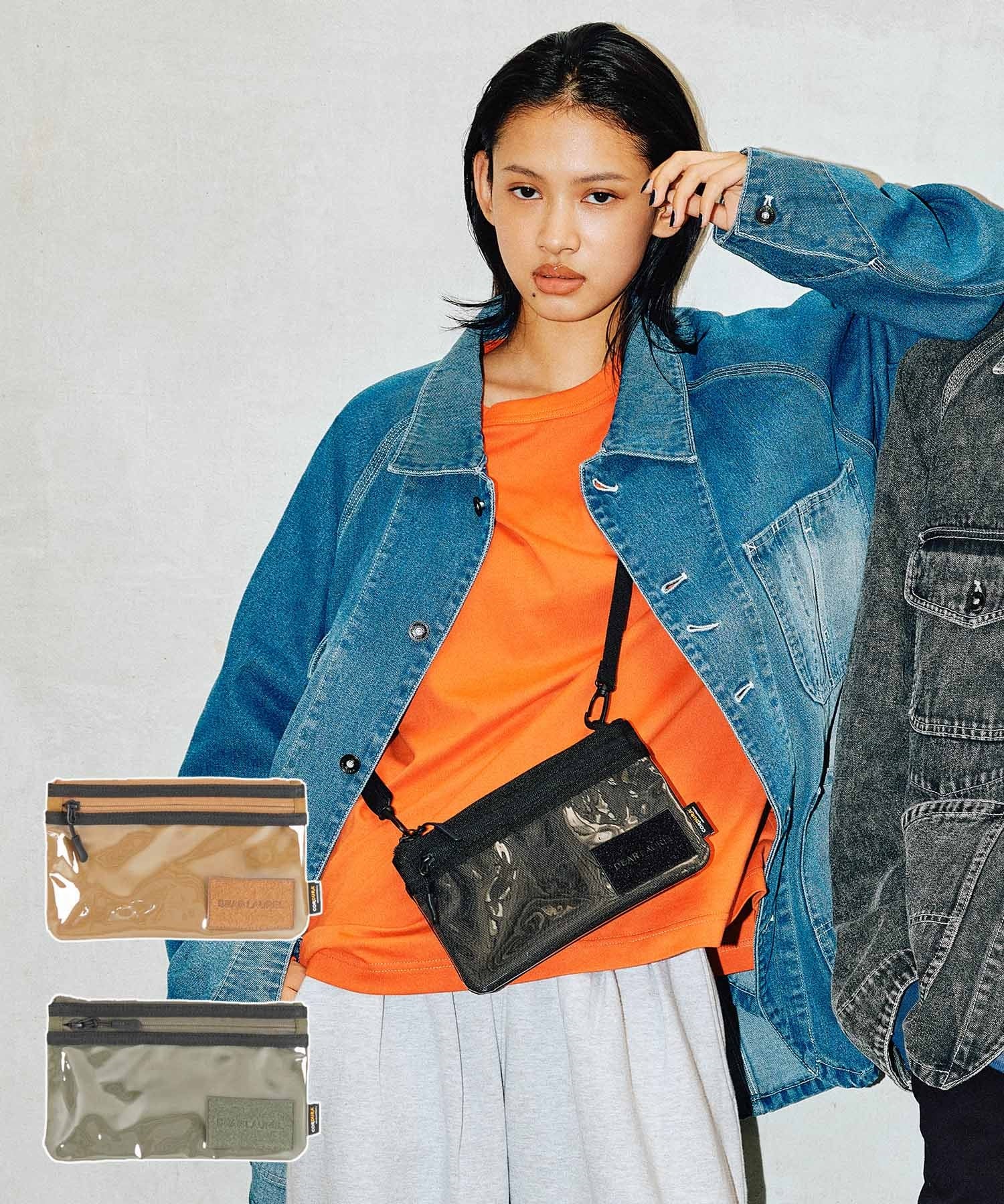 DEAR LAUREL ディアローレル ショルダーバッグ クリアポケット 0.4L URBAN SHOULDER DL25F10102(BEIGE-ONE)