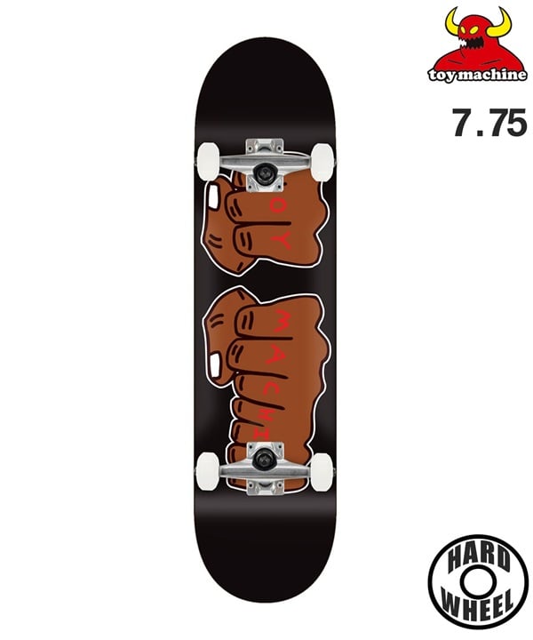 TOY MACHINE トイマシーン スケートボード コンプリート 7.75inch NEW FISTS COLOR-A ムラサキスポーツ 初心者