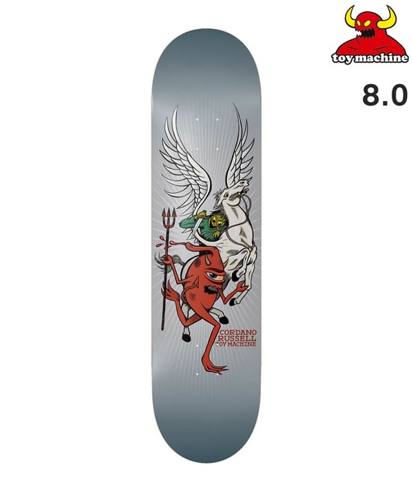 TOY MACHINE トイマシーン スケートボード デッキ 8.0inch RUSSEL PEGASUS ムラサキスポーツ 初心者