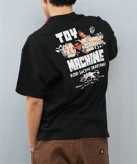 TOY MACHINE トイマシーン 半袖 Tシャツ メンズ バックプリント オーバーサイズ MTMSFST1 ムラサキスポーツ限定(BLACK-M)
