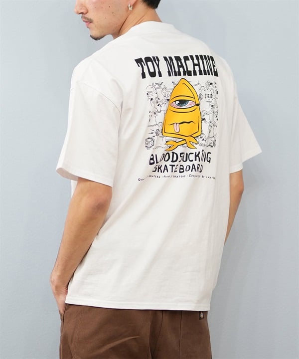TOY MACHINE トイマシーン 半袖 Tシャツ メンズ バックプリント オーバーサイズ MTMSFST5 ムラサキスポーツ限定