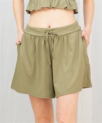 Beach Queen ビーチクイーン 水着 レディース ショーツ ボトムス 単品 リブ 403821(KAKI-9)