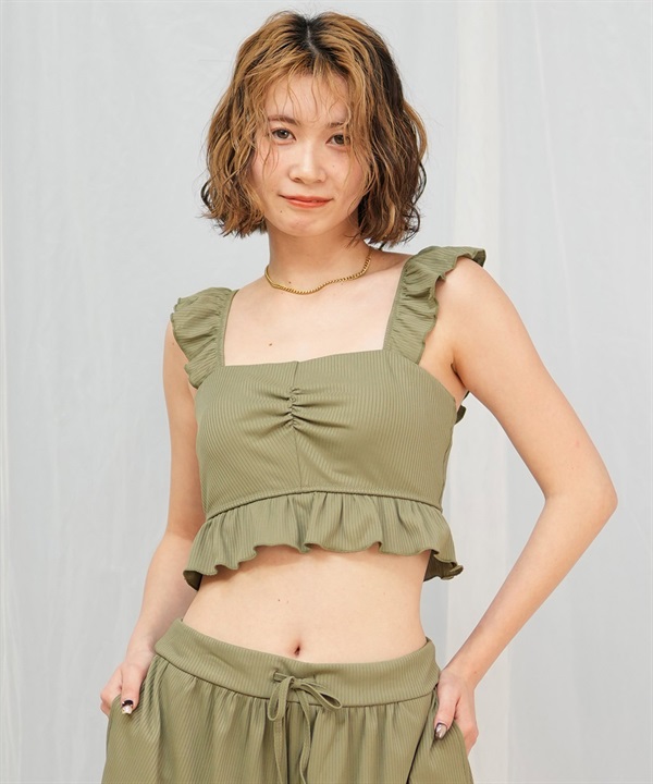 Beach Queen ビーチクイーン 水着 レディース  ビスチェ 単品ブラ フリル 403830