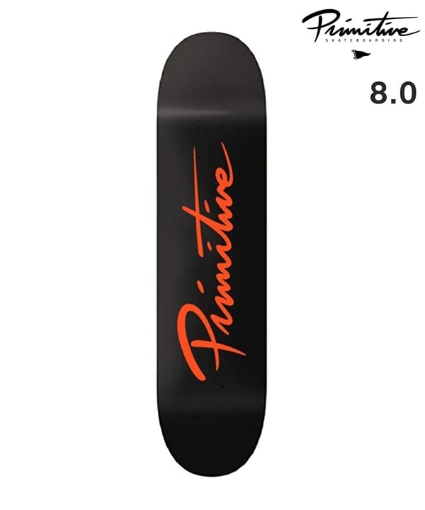 PRIMITIVE プリミティブ スケートボード デッキ 8.0inch NUEVO SCRIPT CORE ムラサキスポーツ 初心者