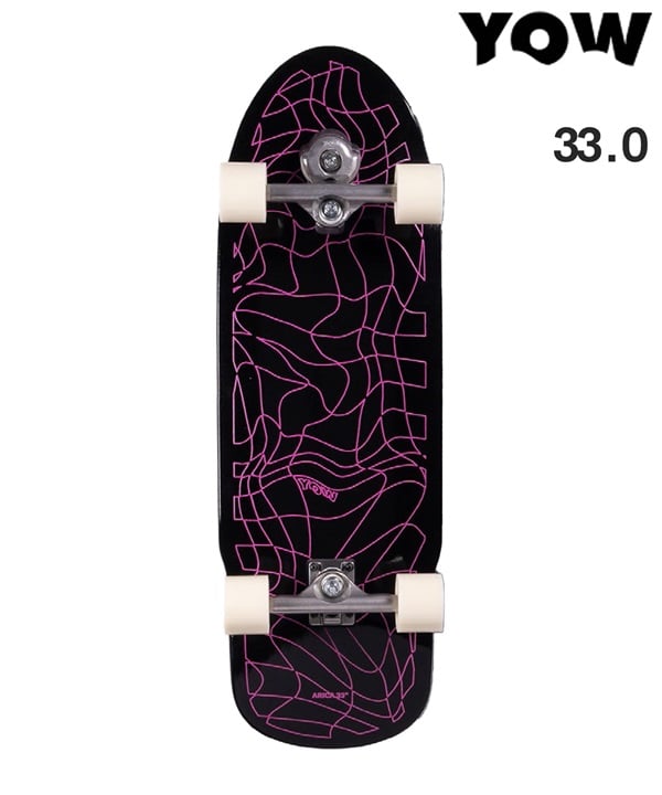 YOW ヤウ サーフ スケートボード コンプリート 33.0inch ARICA SURFSKATE 25 ムラサキスポーツ