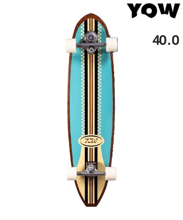 YOW ヤウ サーフ スケートボード コンプリート 40.0inch WAIKIKI SURFSKATE 25 ムラサキスポーツ