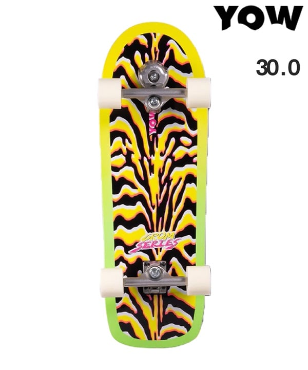 YOW ヤウ サーフ スケートボード コンプリート 30.0inch GROM KIRRA 25 ムラサキスポーツ