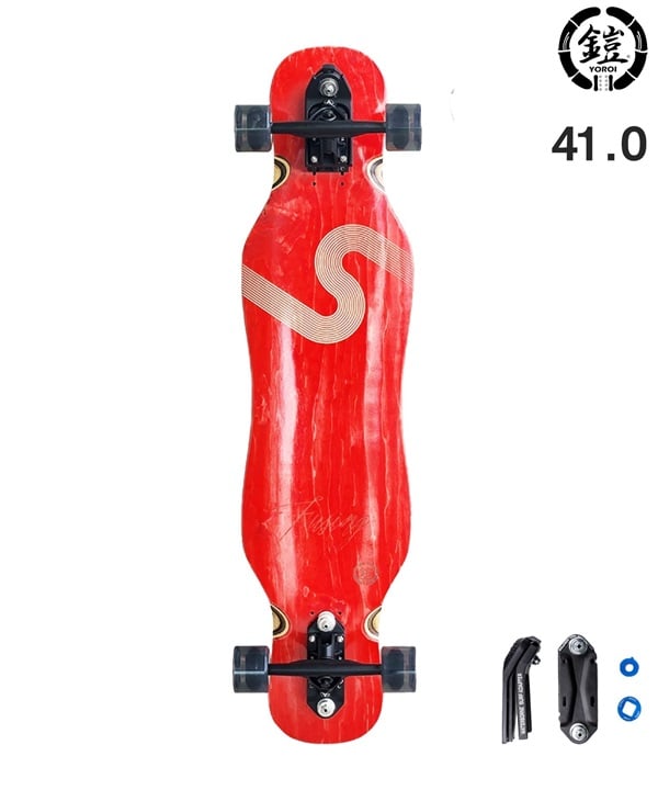 YOROI ヨロイ スケートボード ロングスケート 41inch FUSING 41LP+WAVER + WB ムラサキスポーツ