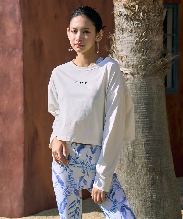 Ungrid アングリッド 水着 レディース ラッシュガード 長袖 Tシャツ ロンT 水陸両用 UVカット 551101