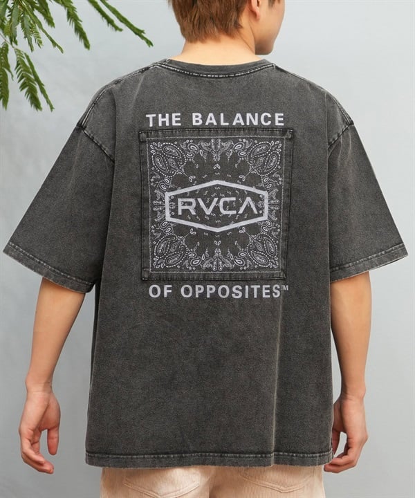 RVCA ルーカ 半袖 Tシャツ メンズ バックプリント BOXロゴ バンダナ柄 BF041-P20