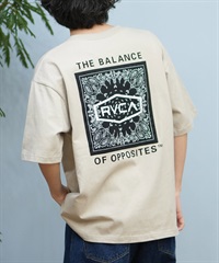 RVCA ルーカ 半袖 Tシャツ メンズ バックプリント BOXロゴ バンダナ柄 BF041-P20(LGK-S)