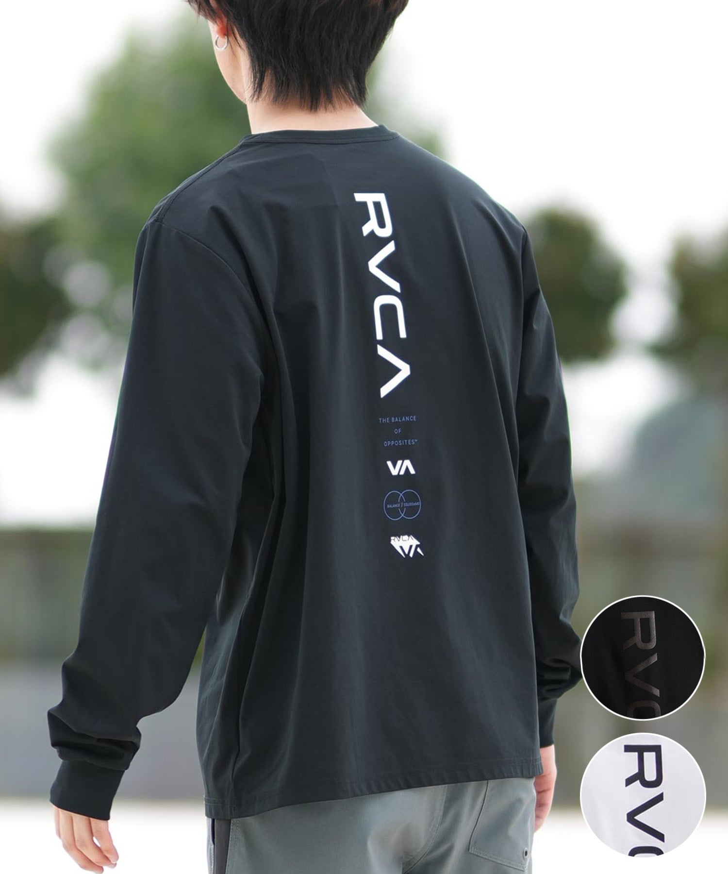 RVCA ルーカ 長袖 Tシャツ メンズ ラッシュガード 水陸両用 ユーティリティー RVCA ESCAPE SFLT BF041-876(BBL-S)