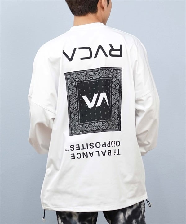 RVCA ルーカ 水着 ラッシュガード 長袖 Tシャツ ロンT メンズ バックプリント 水陸両用 UVカット 吸水速乾 BF04A-P81