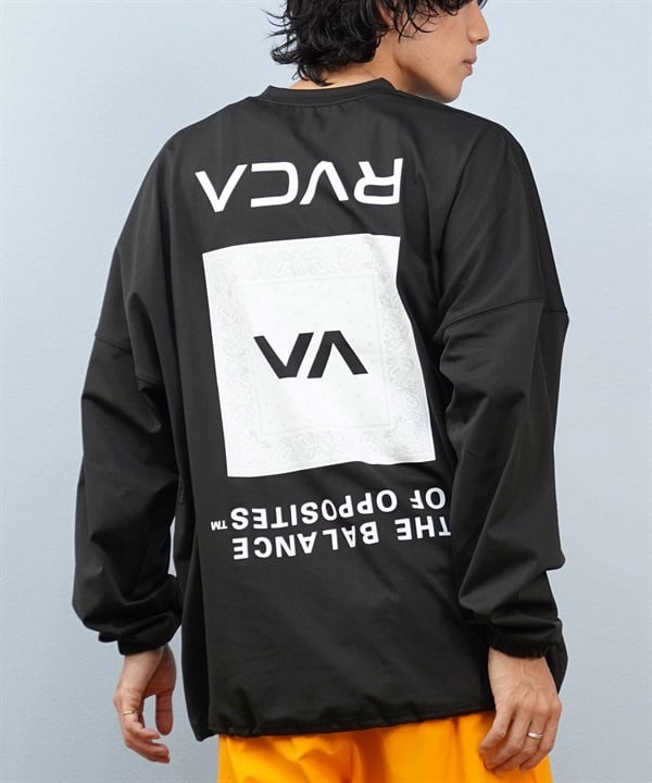 RVCA ルーカ 水着 ラッシュガード 長袖 Tシャツ ロンT メンズ バックプリント 水陸両用 UVカット 吸水速乾 BF04A-P81