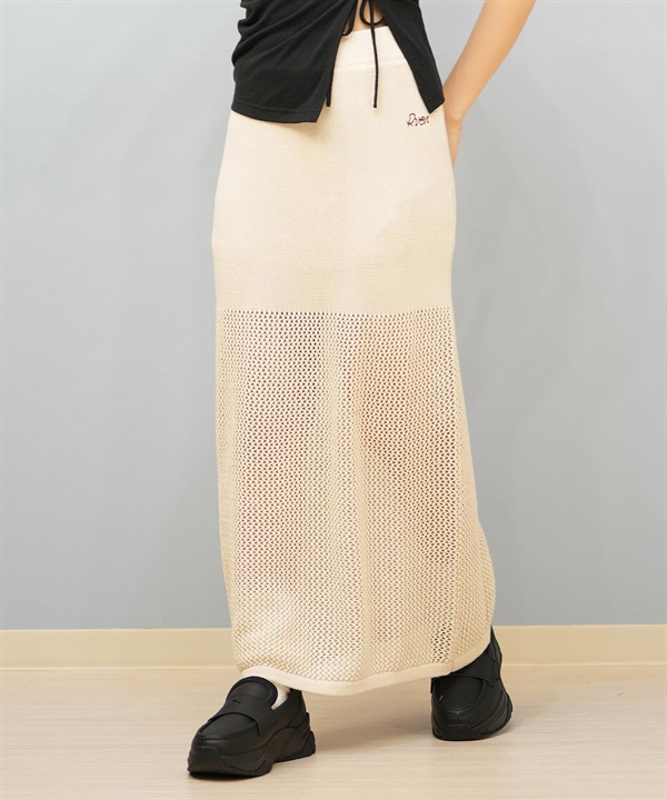 RVCA ルーカ スカート レディース ロングスカート ワンポイントロゴ BF04C-852