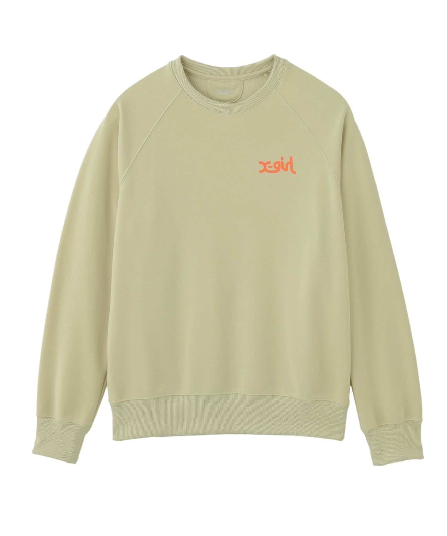 X-girl SPORTS エックスガールスポーツトレーナー レディース クルーネック スウェット 裏毛 UVカット 吸水速乾 155251012003(LTYEL-M)