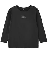 X-girl SPORTSエックスガールスポーツ長袖 Tシャツ レディース ロンT UVカット 吸水速乾 接触冷感 155251013004(BLACK-M)