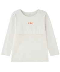 X-girl SPORTSエックスガールスポーツ長袖 Tシャツ レディース ロンT メッシュ UVカット 吸水速乾 接触冷感 155251013008(WHITE-M)
