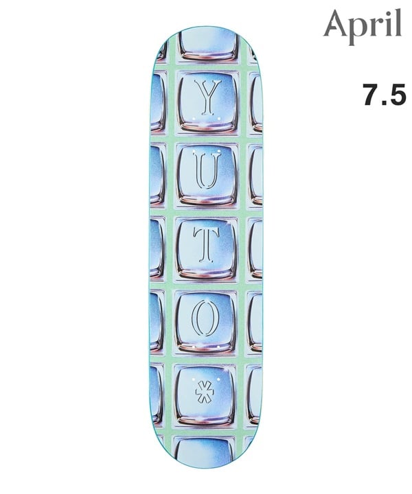 APRIL エープリル キッズ スケートボード デッキ 7.5inch YUTO HORIGOME DIALLED SEAFOAM ムラサキスポーツ