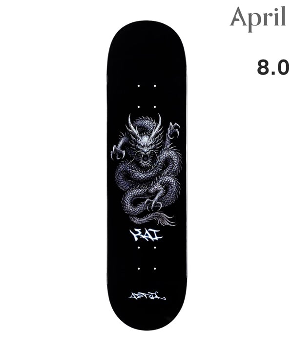 APRIL エープリル スケートボード デッキ 8.0inch KAI KISHI FANTASY BLACK ムラサキスポーツ 初心者 おすすめ