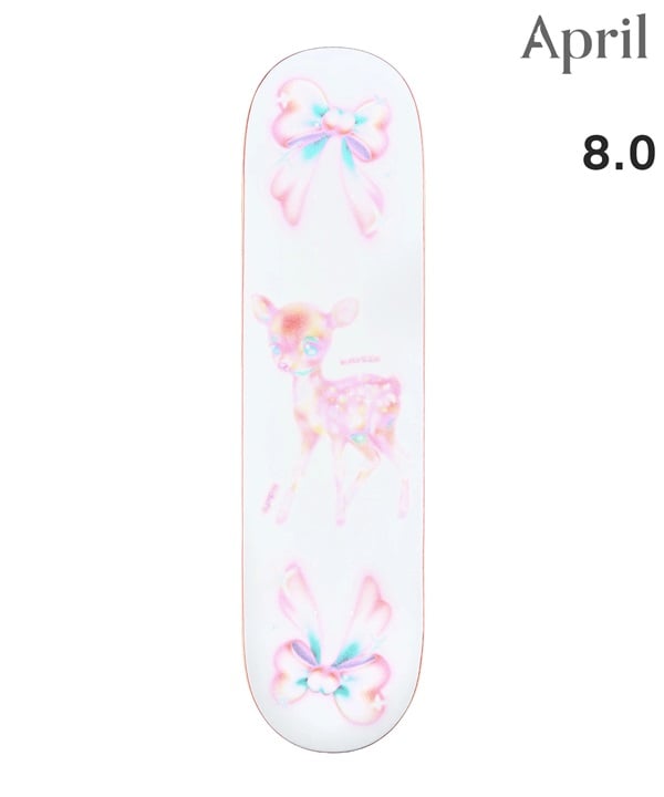 APRIL エープリル スケートボード デッキ 8.0inch RAYSSA LEAL BOW ムラサキスポーツ 初心者 おすすめ