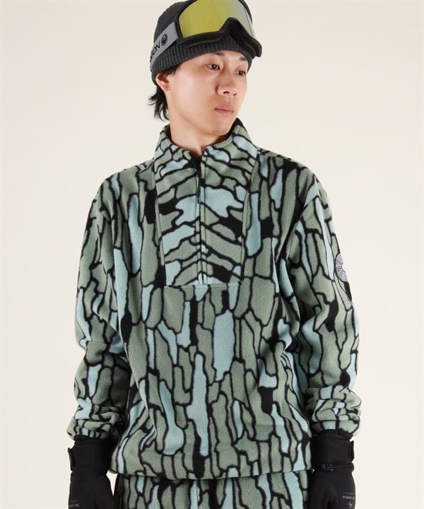 AUTUMN オータム VORTEX FLEECE スノーボード ウェア インナーウェア ユニセックス ムラサキスポーツ 25-26モデル MM D25【2526】(BARKCAMO-S)