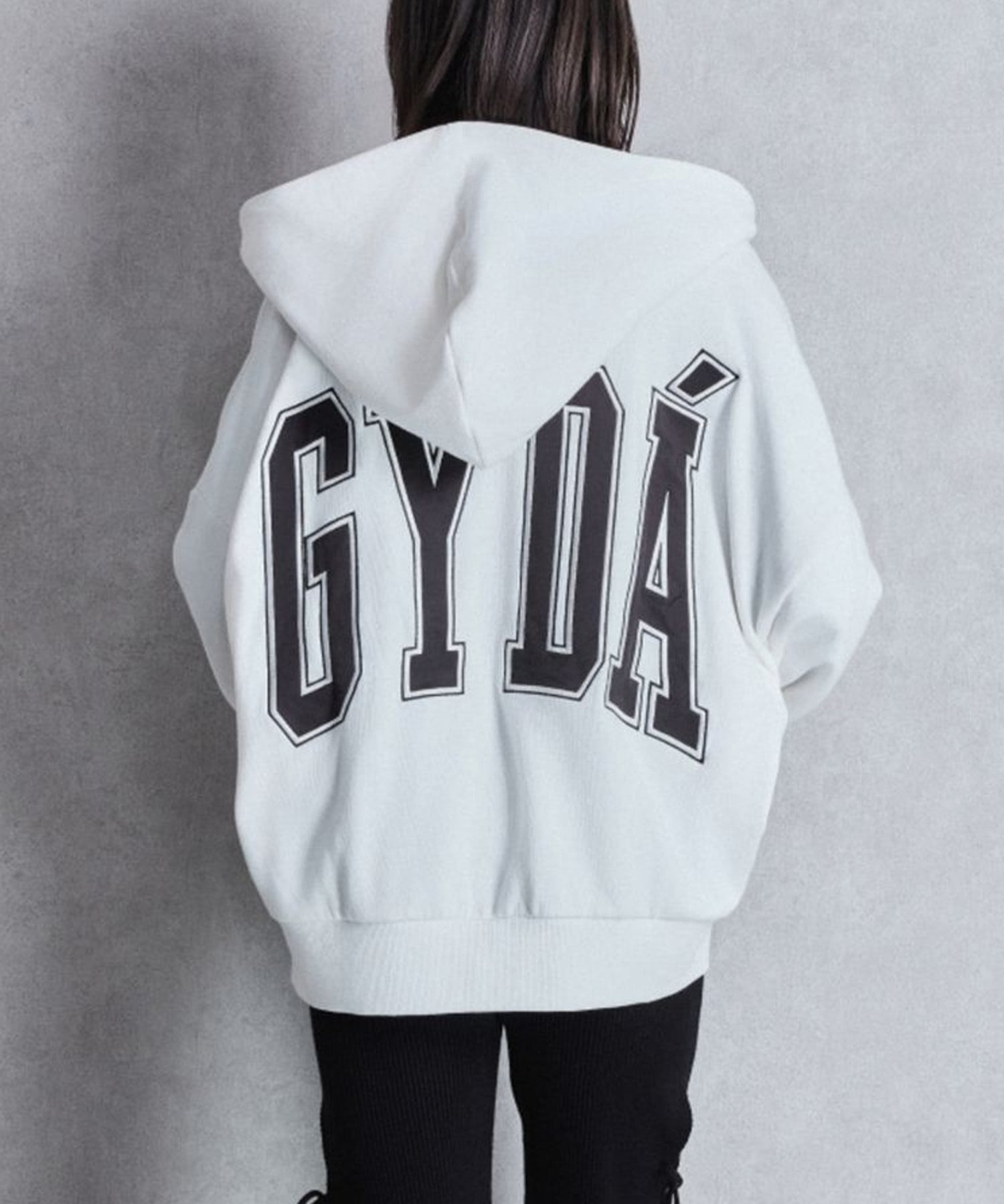 GYDA ジェイダ ジップアップ パーカー レディース GYDA LOOSE スウェット ZIP UP パーカー 072552908001(O.WHT-FREE)