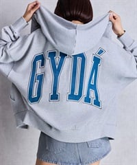 GYDA ジェイダ ジップアップ パーカー レディース GYDA LOOSE スウェット ZIP UP パーカー 072552908001(GRY-FREE)