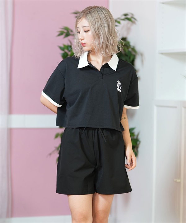 GYDA ジェイダ 水着 レディース  半袖ポロシャツ アンダーゴム 4点セット 404810