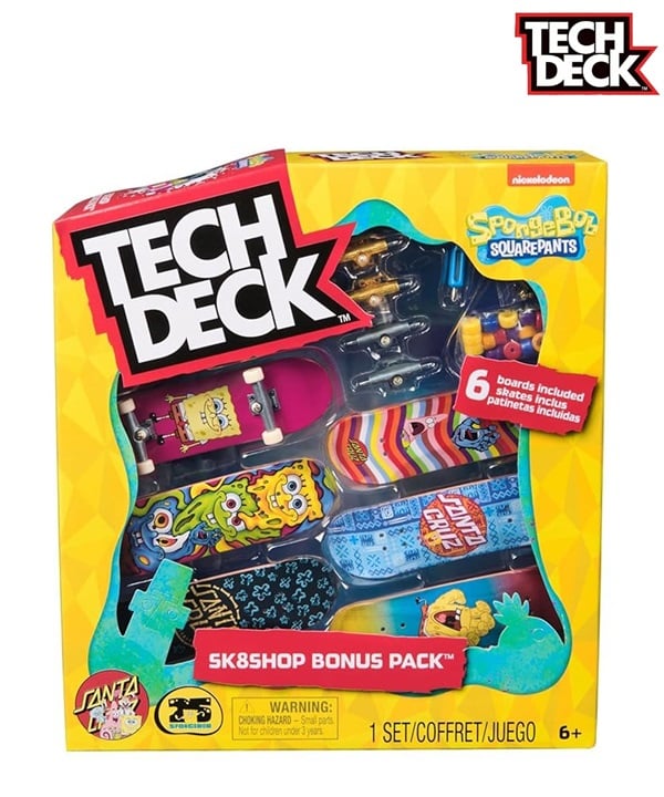 TECH DECK テックデッキ スケートボード ユビスケ フィンガーボード SPONGEBOB SK8SHOP BONUS PACK ムラサキスポーツ プレゼント パーク