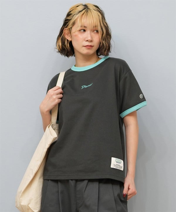 DISCUS ATHLETIC ディスカスアスレチック 半袖 Tシャツ レディース リンガーTシャツ 5287-5973