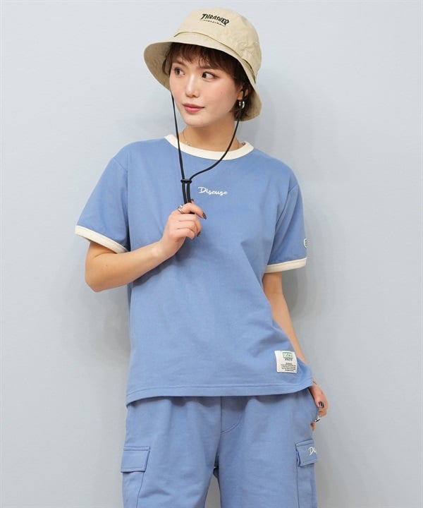 DISCUS ATHLETIC ディスカスアスレチック 半袖 Tシャツ レディース リンガーTシャツ 5287-5973