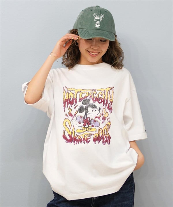 DISCUS ATHLETIC ディスカスアスレチック × Disney ディズニー コラボ 半袖 Tシャツ レディース ミッキーマウス 5287-5975